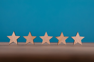 five rating stars super good