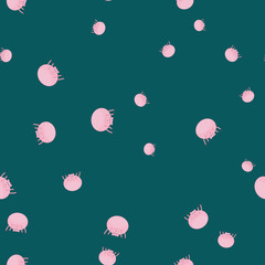 Seamless pattern with pigs in funny poses color