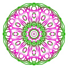 Modern Decorative floral color mandala. Super vector round Shapes. Vector illustration.