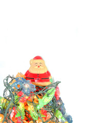 christmas decoration on white background