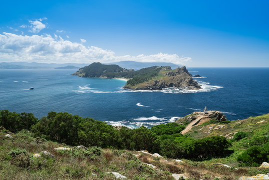 Parque natural Islas C&iacute;es, Galicia, Espa&ntilde;a