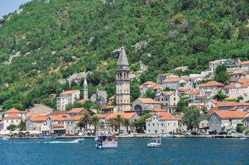 Fototapeta na wymiar View of Perast in Montenegro