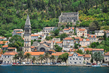 Fototapeta na wymiar View of Perast in Montenegro