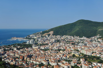 Fototapeta na wymiar View of Budva in Montenegro