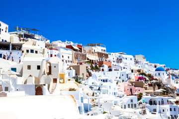 Santorini. The Greek city of Oia on the island of Santorini.