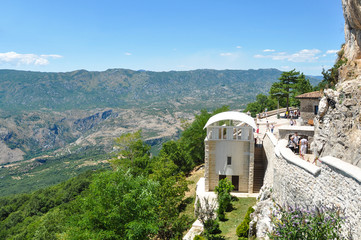 Fototapeta na wymiar Monastery of Ostrog in Montenegro