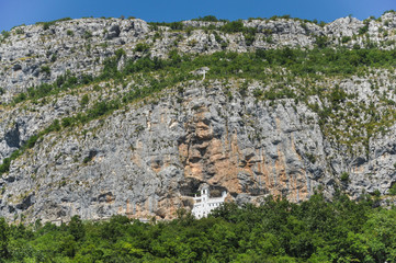 Monastery of Ostrog in Montenegro