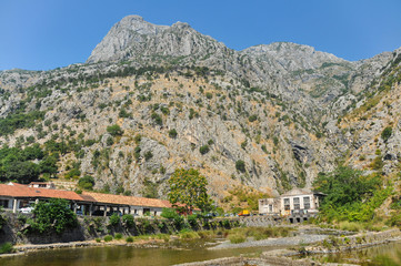 Fototapeta na wymiar Mountains in Kotor (Montenegro)