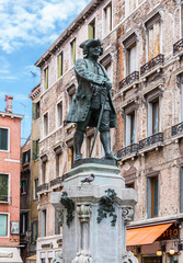 Venice Italy , Carlo Goldoni Statue
