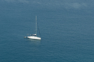 Obraz premium Yacht in the Adaman sea, Yachting in Phuket.
