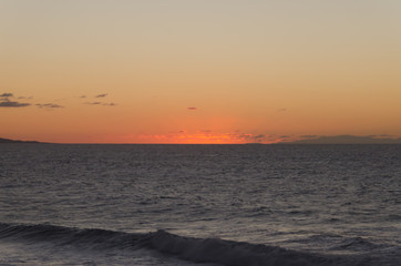 sunset. ocean landscape