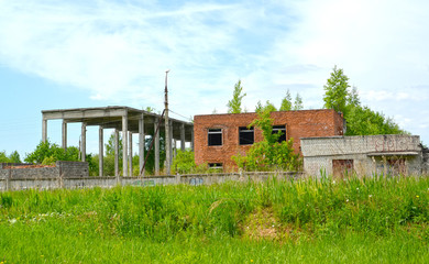 The abandoned optical-mechanical plant. Rybinsk, Yaroslavl region
