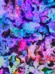 Detailed close-up grunge multi color abstract background. Dry brush strokes hand drawn oil painting on canvas texture. Creative simple pattern for graphic work, web design or wallpaper. 