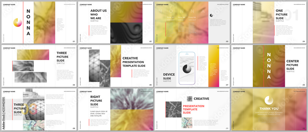 Canvas Prints minimal presentations design, portfolio vector templates with elements on white background. multipur