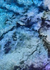 Abstract grunge background. Dirty style pattern. Simple painting art template with large textured brush strokes. Colorful pretty texture drawing by hand. Digital indigo wallpaper. Vintage backdrop. 