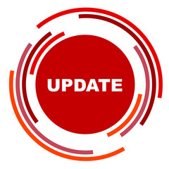 red vector banner update