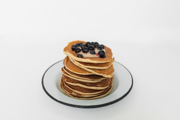 banana pancakes autumn leaves and fruits