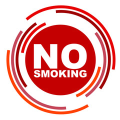 red vector banner no smoking