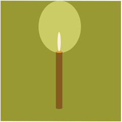 Burning candle