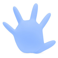 Blue Rubber Glove