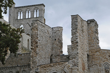 Fototapeta na wymiar L'abbazia di San Pietro di Jumièges, Normandia, Francia