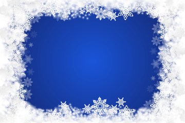 Naklejka premium winter blue snowy background. Vector illustration