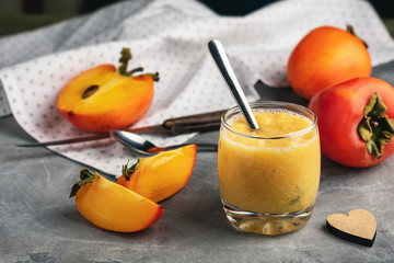 Persimmon smoothie.