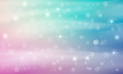 Blue background with snowflakes. Vector. winter background