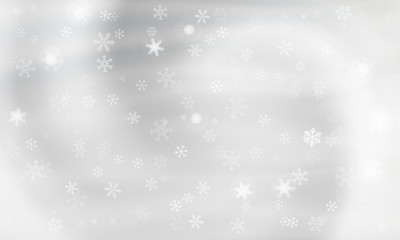 Gray background with snowflakes. Vector. winter background