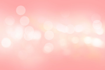 Pink bokeh blurred abstract for background