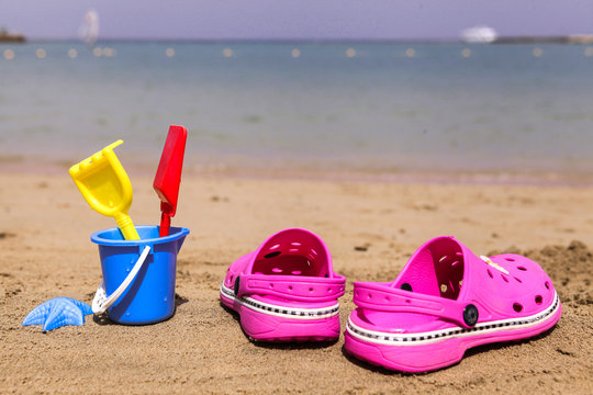 pink sand toys