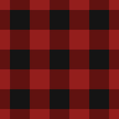 seamless black, dark and bright red tartan