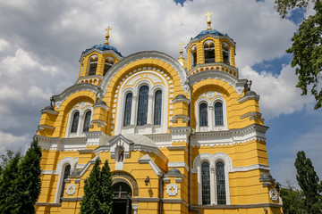 St Volodymyr Cathedral in Kyiv, Ukraine.