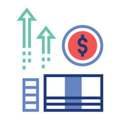 Income FlatOutline illustration