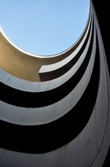abstract architecture parking deck background