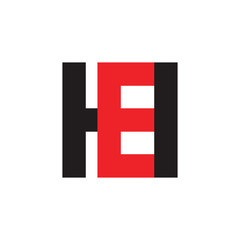 HE logo letter design