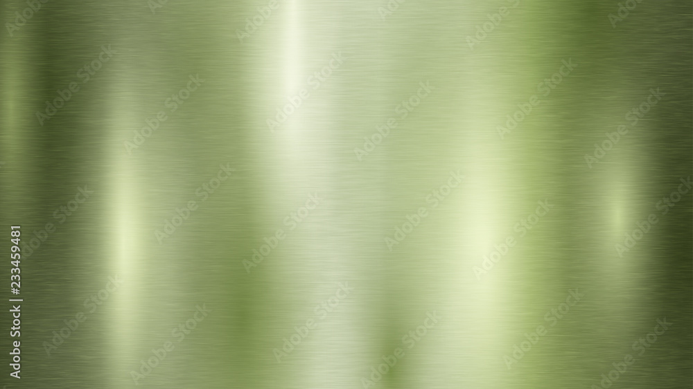 Wall mural abstract background with metal texture in light green color