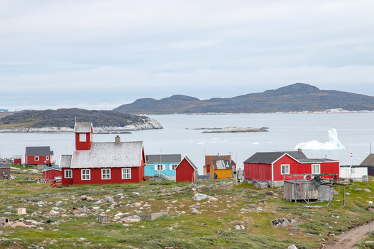 Bunte H&auml;user in Gr&ouml;nland