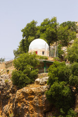 Obraz premium Various outbuildings at the Banais Nature Reserve Israel