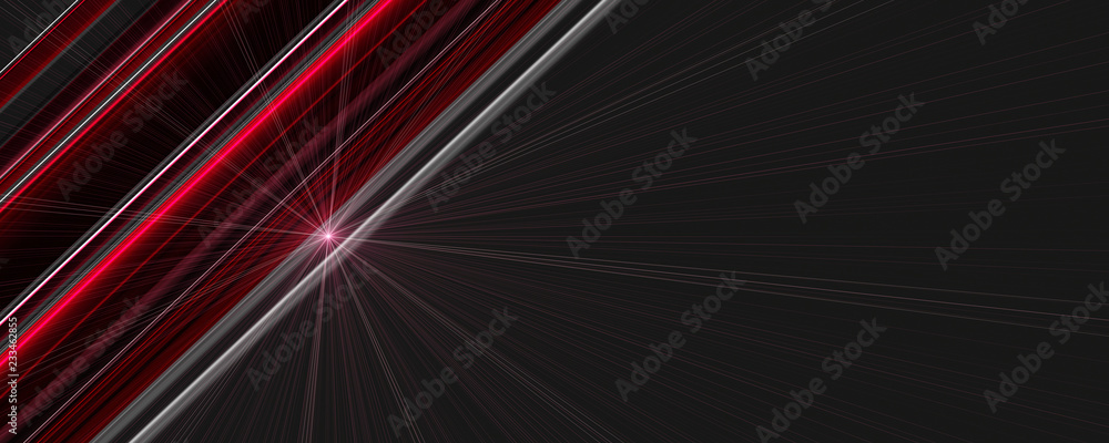 Poster futuristic stripe panorama background design with light and space for text