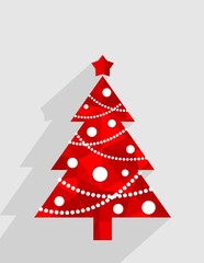 Modern abstract christmas tree