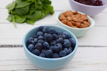 Bowl of Fresh Blueberries