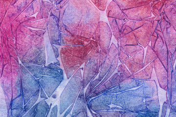 Colorful abstract watercolor paper textures on white background. Chaotic abstract organic design. 
