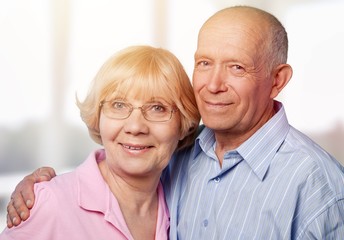 Happy senior couple smiling Happy senior couple smiling