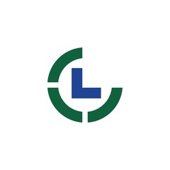 L G Initial Letter Logo Vector