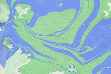 Bright marble ink paper textures on white background. Chaotic abstract organic design. 