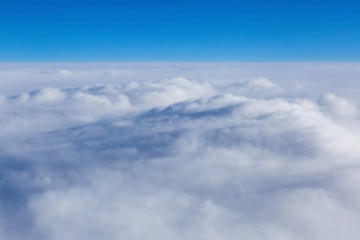 Beautiful cloudscape picture from a airplane
