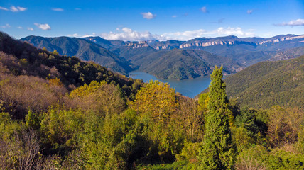 Beautiful spanish landscape near the small village Rupit