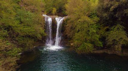 Obraz premium Beautiful big spanish waterfall