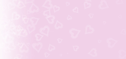 Bokeh heart on pink background.  Valentines day and love concept